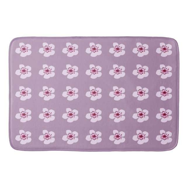 Sakura cherry blossoms bath mat (Front)