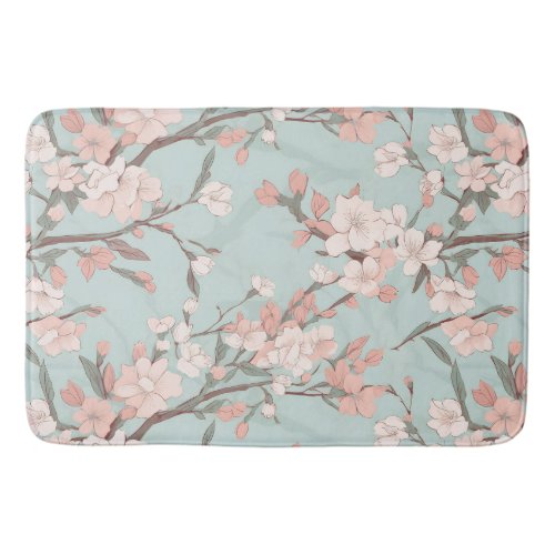 Sakura Cherry Blossoms Bath Mat