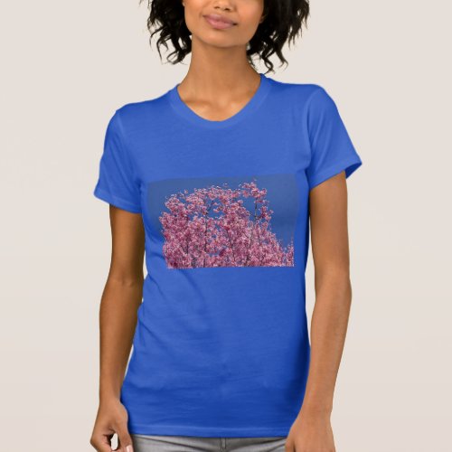 Sakura Cherry Blossoms Into The Blue T_Shirt