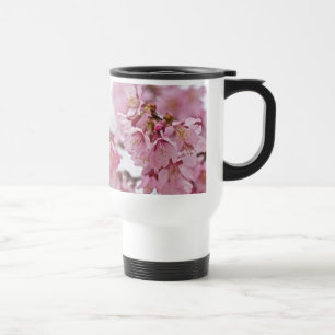 Sakura Cherry Blossoms Pale Pink Travel Mug