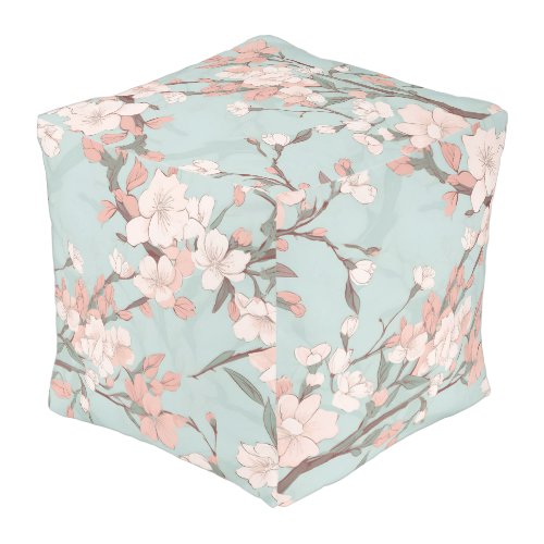 Sakura Cherry Blossoms Pouf