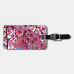Sakura Cherry Blossoms Red Stars Luggage Tag