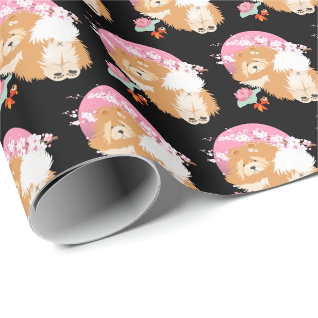 SAKURA - Chow - black wrapping paper (Roll Corner)