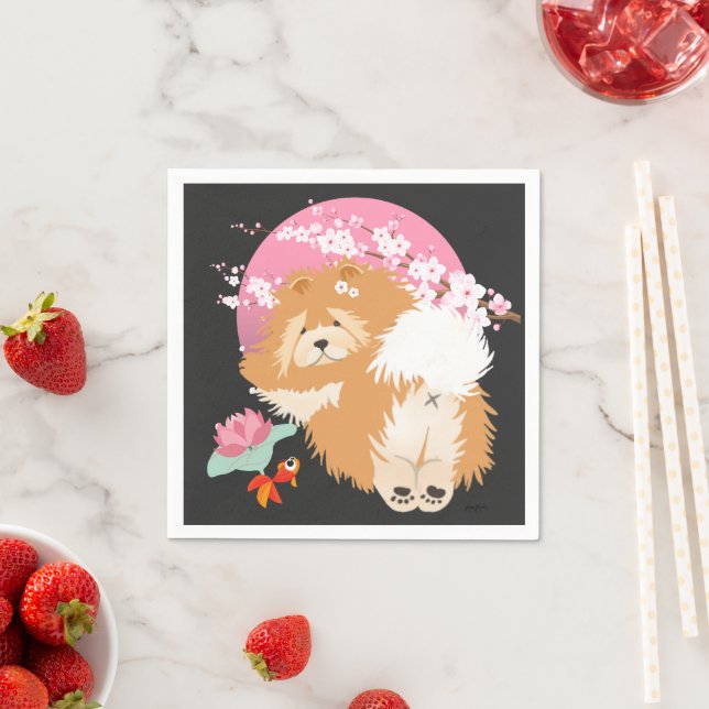 SAKURA - Chow - paper napkins (Insitu)