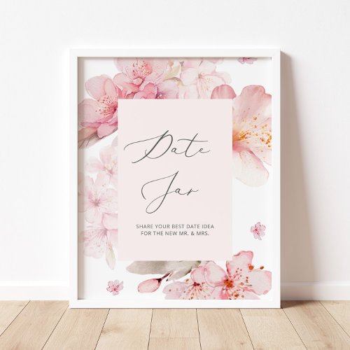 Sakura date night ideas Date jar bridal game Poster