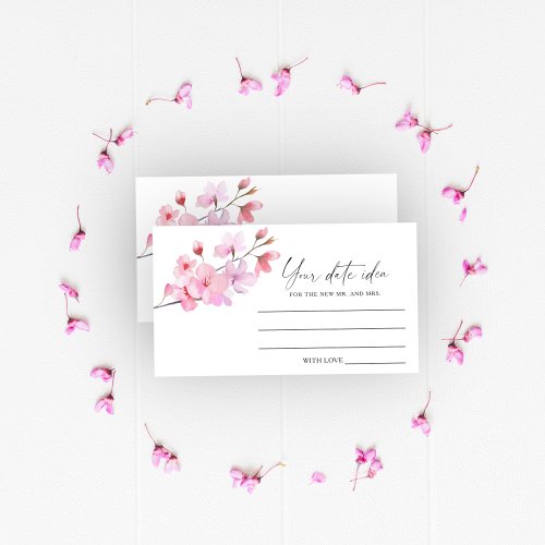 Sakura _ Date night ideas  Date jar Enclosure Card