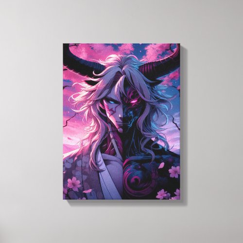 Sakura Demon Prince Canvas Print