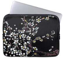 Sakura Dot Art Designer Laptop Sleeve