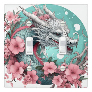 Sakura Dragon Light Switch Cover