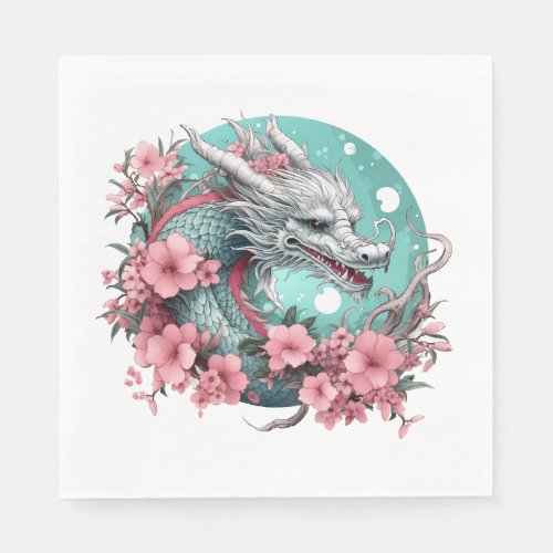 Sakura Dragon Napkins