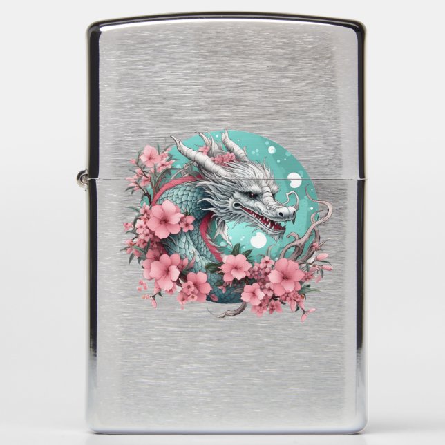 Sakura Dragon Zippo Lighter (Front)