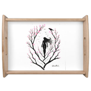 Sakura dream serving tray