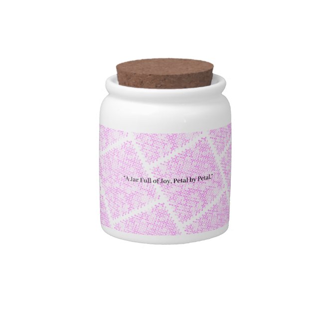Sakura Drift – Soft Bloom Candy Jar (Front)