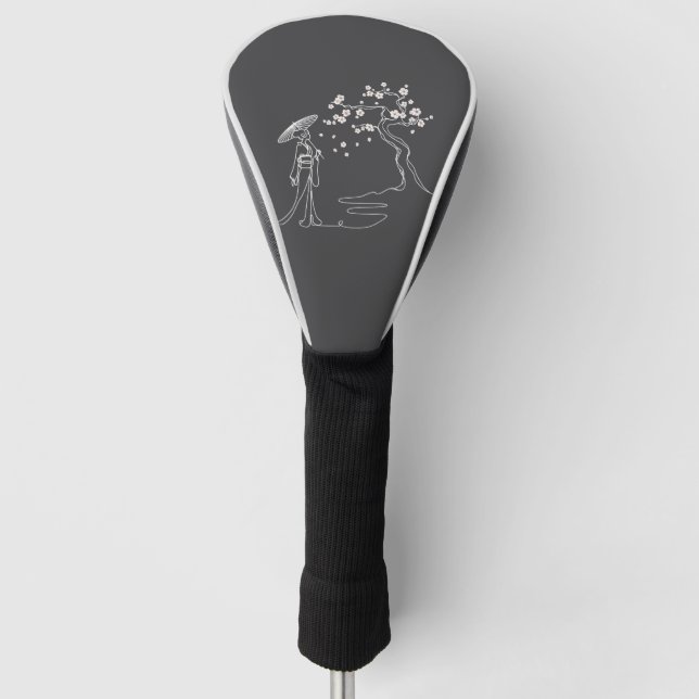 Sakura Elegance Golf Head Cover (Front)