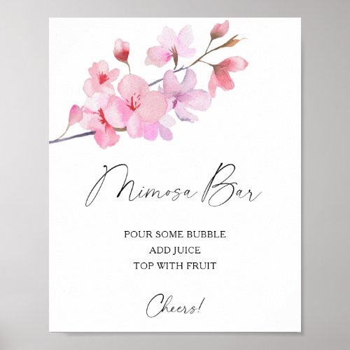 Sakura elegant _ mimosa bar poster