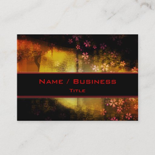 Customizable Sakura Emaki Business Card Template