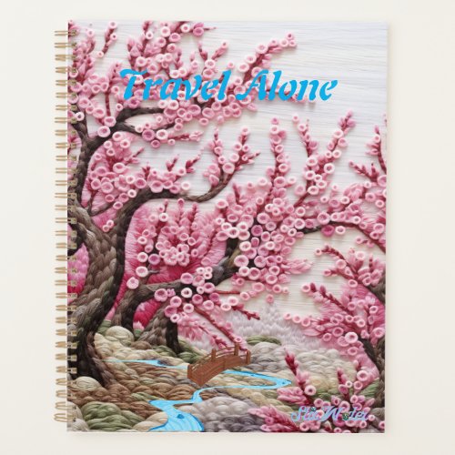Sakura embroidery style planner