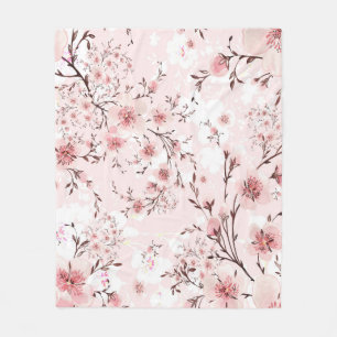Sakura Fleece Blanket