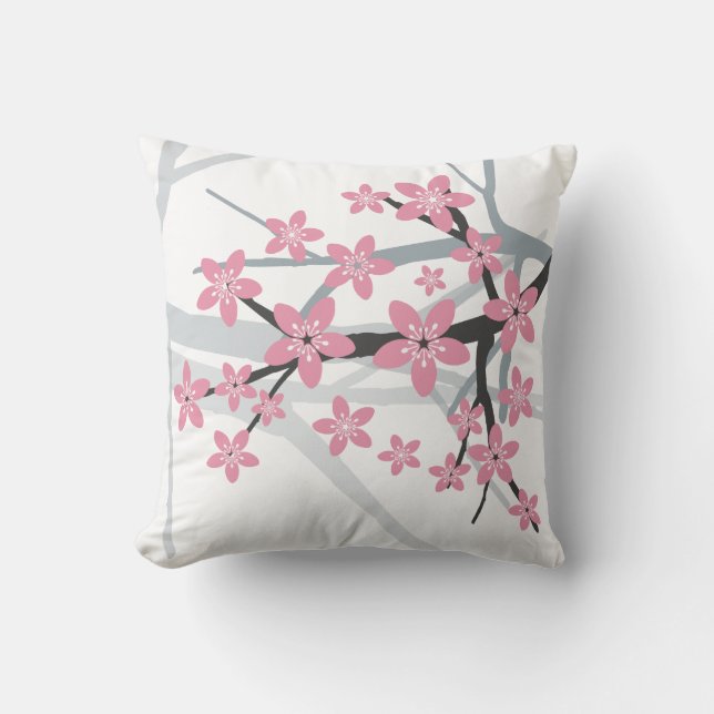 Sakura Floral Pillow (Front)