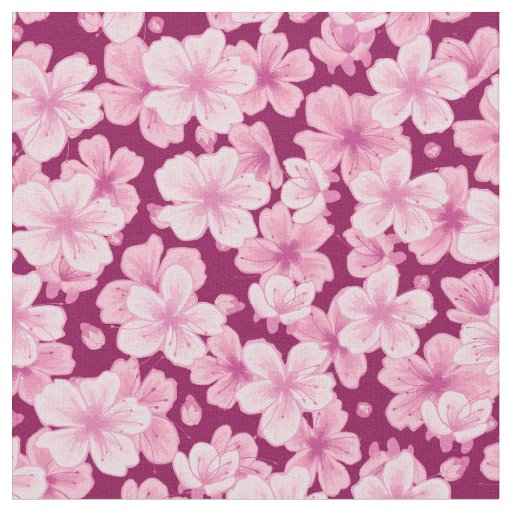 Floral Cherry Blossoms Pink White Wash Cloth, Zazzle