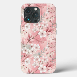 Sakura Flower Pattern Pink iPhone 13 Pro Case