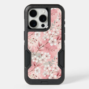 Sakura Flower Pattern Pink iPhone 15 Pro Case