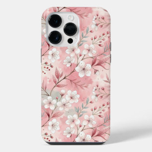 Sakura Flower Pattern Pink  iPhone 14 Pro Max Case