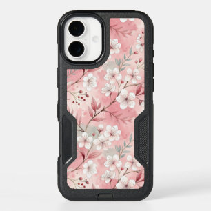 Sakura Flower Pattern Pink  iPhone 16 Mini Case