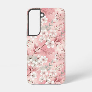Sakura Flower Pattern Pink  Samsung Galaxy S22 Case