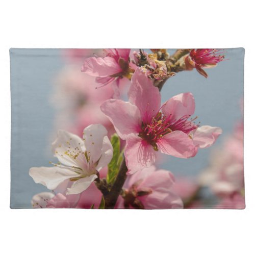 Sakura Flower Pink Japanese Flower Cloth Placemat