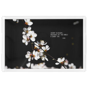 Sakura flowers acrylic tray
