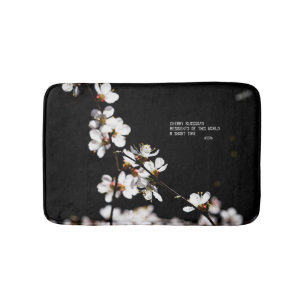 Sakura flowers bathroom mat