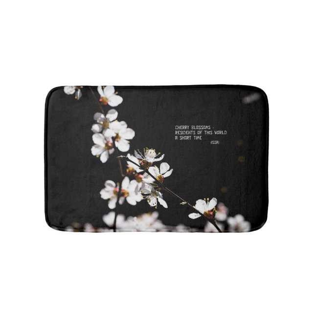 Sakura flowers bathroom mat (Front)