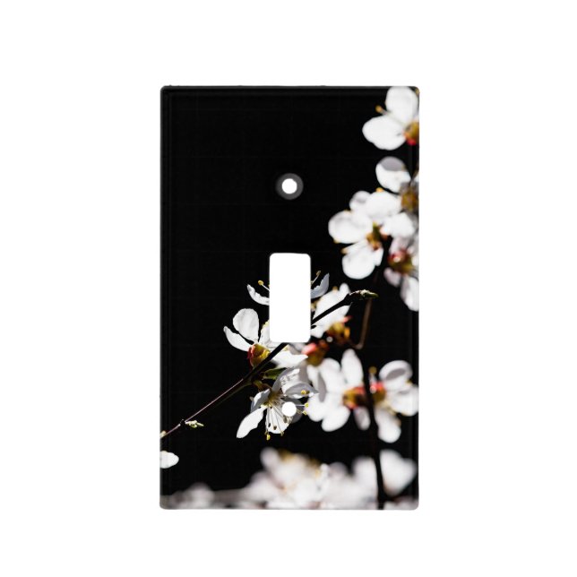 Sakura flowers light switch cover (Front)