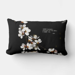 Sakura flowers lumbar pillow