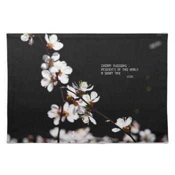 Sakura Flowers Placemat by DigitalSolutions2u at Zazzle