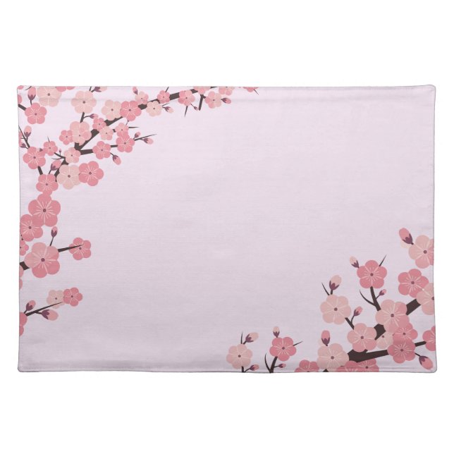 Sakura flowers placemat (Front)