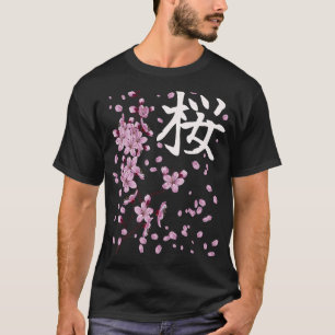Sakura Flowers Spring Cherry Blossoms Japanese Kan T-Shirt