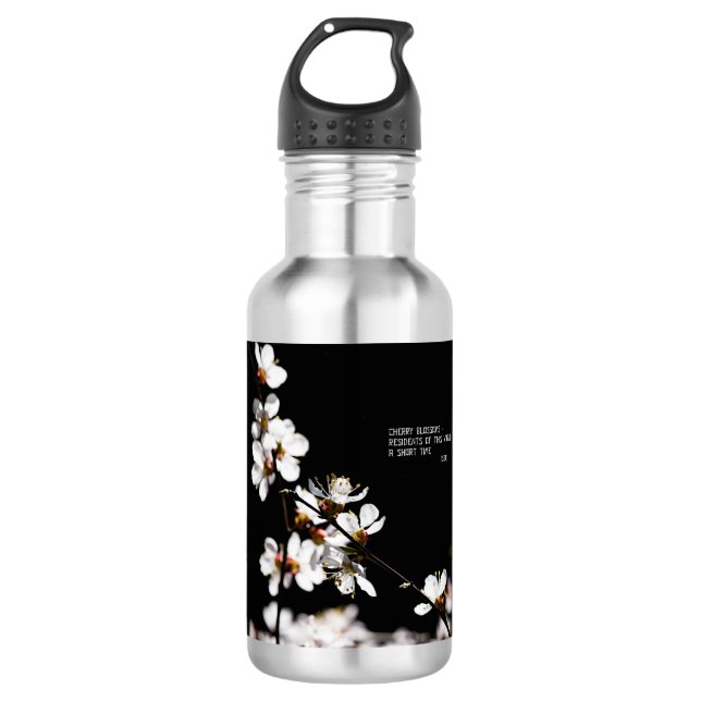 Sakura flowers water bottle (Front)