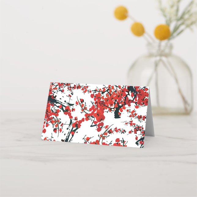 Sakura Folded Place Card (Front)