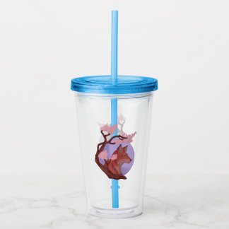 Sakura Fox Acrylic Tumbler