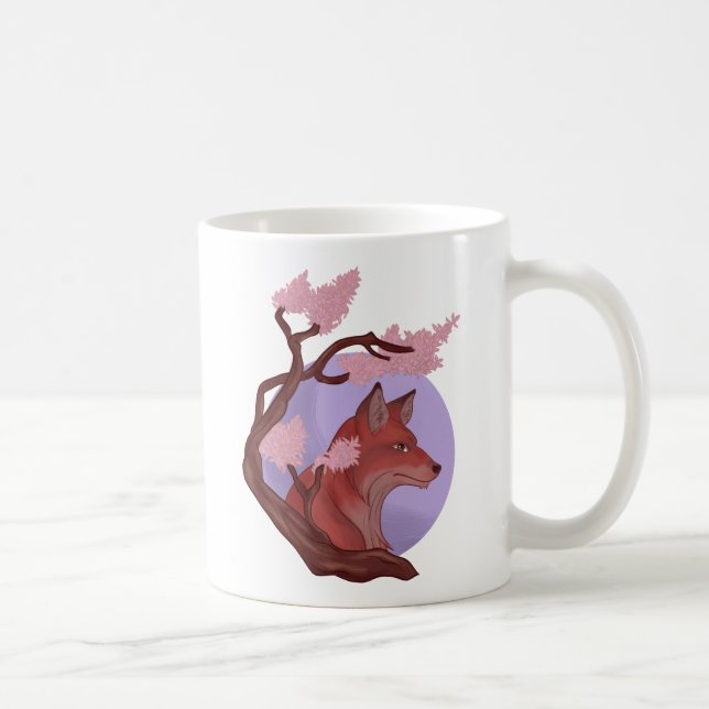 Sakura Fox Coffee Mug (Right)