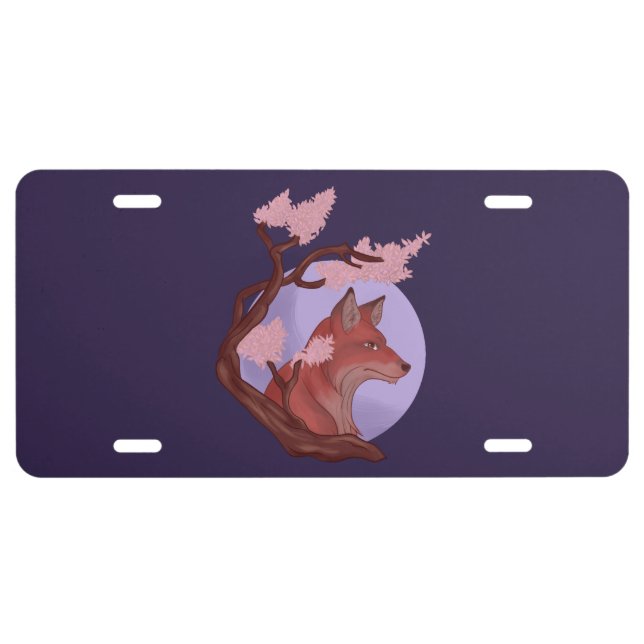 Sakura Fox License Plate (Front)