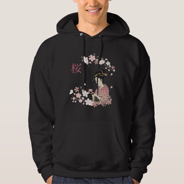 Sakura Geisha Hoodie (Front)