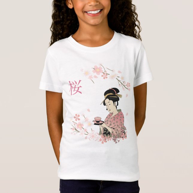Sakura Geisha   T-Shirt (Front)