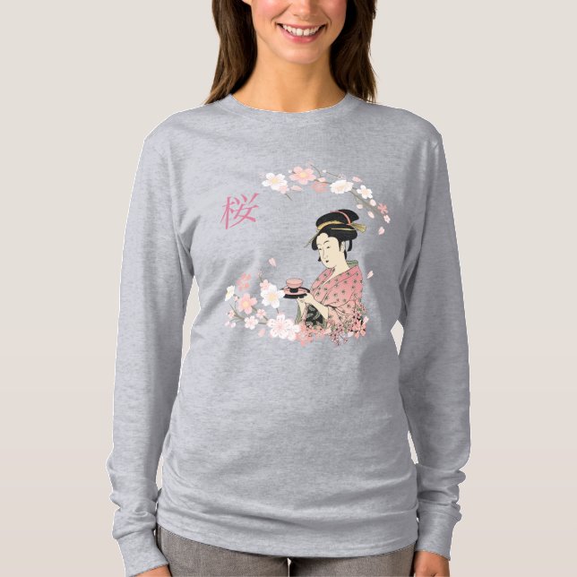 Sakura Geisha   T-Shirt (Front)