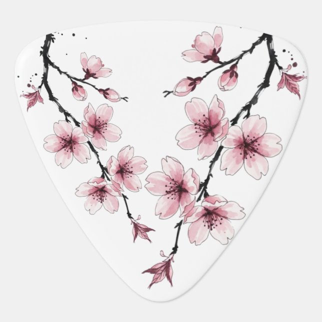 Sakura Guitar Pick (Front)