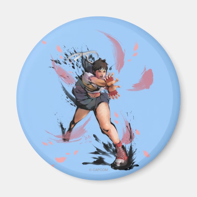 Sakura Hadoken Magnet (Front)