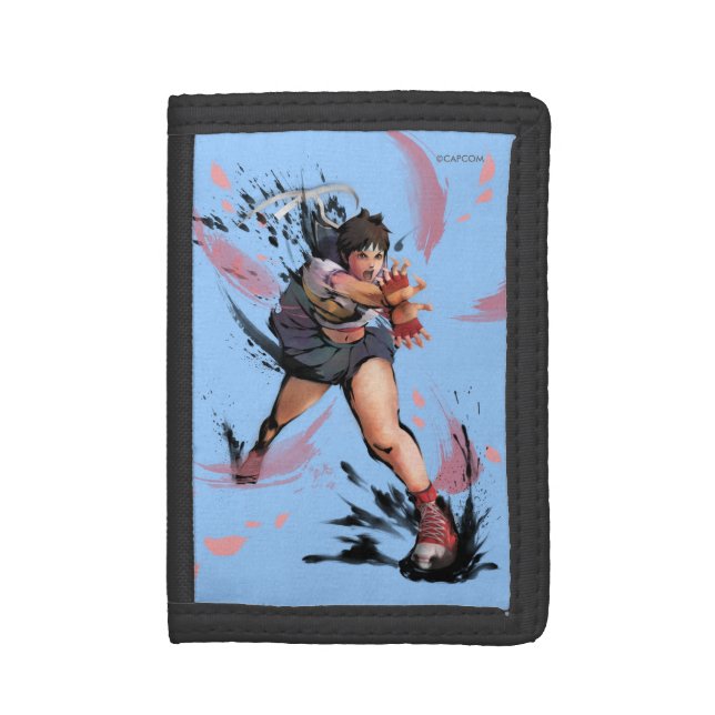 Sakura Hadoken Tri-fold Wallet (Front Vertical)