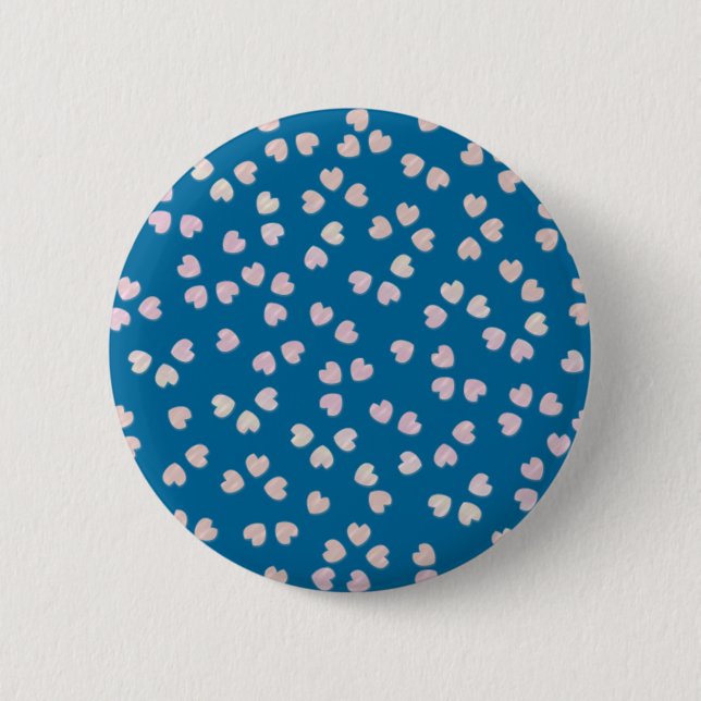 sakura hearts button (Front)